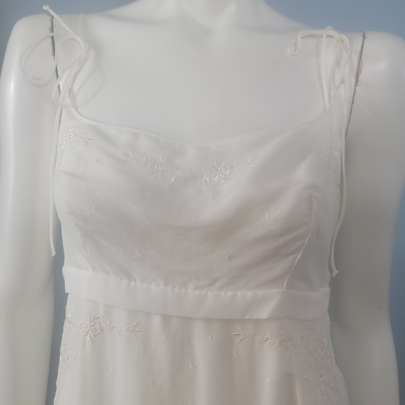 La Perla Ballet blanc fairy gown voile string tie strap silk ivory white size M - Picture 9 of 16